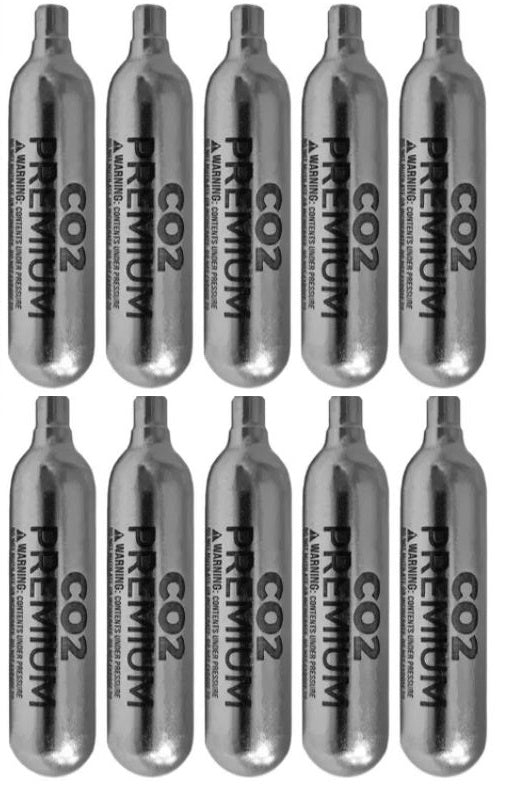 Kit 10 Cápsulas Cilindros CO2 12g para pistolas