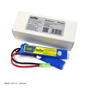 Bateria de Lipo 7.4V 1300 mAh 15C 2S Rifle Airsoft