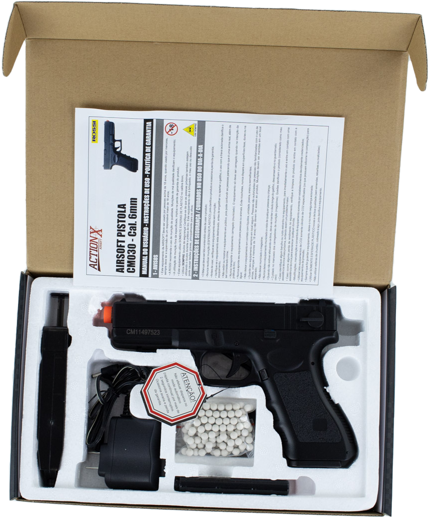 PISTOLA DE AIRSOFT CYMA CM030 ELÉTRICA . 6MM