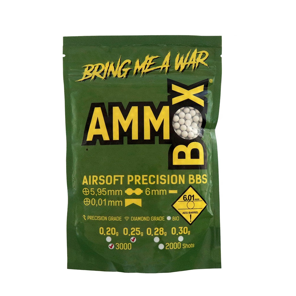 Bbs 0,25g AMMOBOX C/3000 (750g) Munição Airsoft