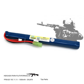 Bateria de Lipo 15C 11.1V 1300mAh Feasso para AK47